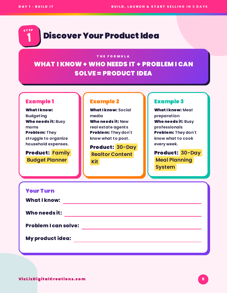 Step 1: Discover your product idea